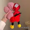 Lindo Scrunchie de Flor de Trasero de Mickey para Mujer, Goma para el Cabello de Bola Rellena de Algodón de Alta Gama, Cuerda de Pelo de Felpa para Cola de Caballo