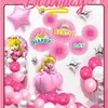 Em estoque tema de aniversário infantil adulto cor macaron decoração de balões varejo