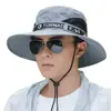 Chapéu de pescador à prova de sol de cor sólida masculina proteção solar de verão montanhismo ao ar livre chapéu de sol de aba grande chapéu de proteção solar chapéu de pesca masculino