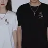 Nuevos Conjuntos a Juego para Pareja de Hombres y Mujeres, Camisetas de Algodón de Manga Corta de Verano, Tops sin Mangas Holgados de Alta Gama para Amantes, Adelgazantes