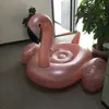 Unicornio Inflable de PVC Extra Grande con Alas Flotantes Cama Flotante Silla Lounge Inflable para Agua Flamenco Rosa Dorado Montura