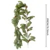 Guirnalda Artificial de Agujas de Pino Navideño Verde para Fiestas Navideñas, Banquetes de Boda, Decoración del Hogar, Decoraciones para Colgar en Ventanas y Escaleras