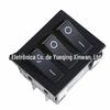 Fornecimento de chave seletora tipo navio Kcd9-301N, chave tripla totalmente preta com 2 posições + 3 posições + conector D4 grande, conector de nove pinos.