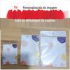 Suporte para Chaveiro Cartão Papelão Saco Plástico Opp Embalagem Saco Plástico Opp Transparente Cartão Branco Placa de Cobre Conjunto Completo Personalização