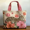 2026 Site Independente Transfronteiriço Amazon Nova Bolsa Tote Acolchoada com Estampa Digital Casual para o Dia a Dia Bolsa de Algodão