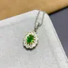 Explosões Naturais Pingente de Prata S925 Feminino Pedra Principal 6*4 Cruz Quente Transfronteiriço Geração de Cabelo