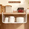 Estante de Almacenamiento para Cocina Cesta Organizadora Apilable Debajo del Estante Colgante para Gabinete Armario Divisor de Estante Estante en Capas Estante de Almacenamiento para Gabinete