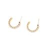 Aretes de Perlas con Diseño Personalizado Estilo Coreano, Modernos, Estilo Lujo Ligero, Amazon Más Vendidos, Aretes Sencillos Semicirculares