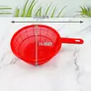 Cesta de Drenaje para Cocina Cesta de Almacenamiento Mango Redondo Grande Plástico Cesta para Arroz Multifuncional Lavado de Platos Cesta para Verduras y Frutas