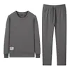 Conjunto Deportivo y de Ocio de Tres Piezas para Hombre Primavera/Otoño para Personas de Mediana Edad y Mayores, Holgado, Versátil, Sudadera de Cuello Redondo, Pantalones Deportivos, Chaqueta tipo cárdigan con cuello mao