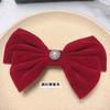 Lazo de terciopelo vintage para coleta, cuerda para el pelo con perlas, estilo ins para chica, anillo para el pelo, estilo coreano, joyería Dongdaemun para mujer