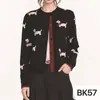 Chaqueta Suéter Retro Americana Estilo Universitario para Mujer Otoño Estampado Completo Cachorro Holgado Adelgazante Cardigan de Punto Top Corto