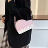 Bolso de hombro con forma de piano para mujer, bolso cruzado de estilo coreano con bloques de color de lunares, bolso cuadrado pequeño moderno y a la moda