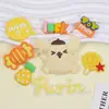Cachorrinho Amarelo Desenho Animado Acessórios DIY Cola Macia de PVC Capa de Celular Sapatos Chinelos Flor Decoração de Armazenamento Adesivo para Copo de Geladeira