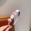 Faixa de Cabelo Infantil Artefato para Domar Fios Soltos Desenho Animado Com Dentes Faixa de Cabelo Menina Cartão de Cabelo Não Danifica Acessório de Cabelo Faixa de Cabelo Pressora Antiderrapante