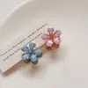 Mini Pinza para el Cabello de Camelia para Mujer, Accesorio Lateral para el Cabello, Pasador Pequeño para Flequillo, Adorno para el Cabello, Pinza para Trenzar