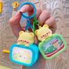 Luz Noturna Urso de Manteiga Fofo Chaveiro Luminoso Brinquedo Criativo para Descompressão Pequeno Presente Atacado Pingente de Casal Boneca