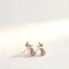 Nuevo Precio Especial Estilo Caliente Pendientes de Acero de Titanio Modernos Simples Versátiles para Mujer Alta Calidad Pendientes Conservadores de Color Joyería de Lujo Ligero