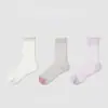 Calcetines Primavera y Verano Malla Delgados Transpirables Calcetines de Media Pantorrilla Hongo Encaje Estilo Ballet Delgados Transpirables Niñas Primavera y Verano