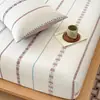 2026 Novo Modelo 100% Algodão Fio 60 Jacquard Lavado Série de Lençol de Elástico Individual 120*200cm Lençol de Elástico Individual Alice-Jiao