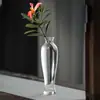 Florero de vidrio transparente arreglo floral dispositivo de flor hidropónica mesa de comedor sala de estar nuevo chino Zen hidropónico botella de Guanyin