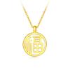 Colgante de la Fortuna Flor de Cerezo de Oro Puro 999 Oro Duro 3D Pluma Dorada Colgante de Collar para Mujer Agitar Explosiones Industria de EE. UU. Entrega de Regalo