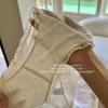 3592# novo vento noturno sonho claro gaze macia calcinha mel quadril cintura confortável renda mesh luxo leve francês roupa íntima feminina