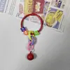 Chaveiro Criativo de Sino DIY Corrente para Capa de Celular Boneco Pendurado Ornamentos Corrente Colorida Acessórios de Chaveiro Pingente de Bolsa