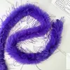 Tira de lana de imitación de pluma de pavo para puños de ropa de actuación, tira de relleno para accesorios de pijama, decoración DIY, tira de lana de color imitación avestruz