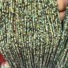 Cuentas angulares de pino africano de 2 mm Cuentas redondas facetadas hilo Turquesa africana Minicuenta
