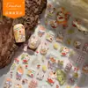 Adesivos de Manicure Tomoni Finos e Resistentes Adesivos de Unha de Desenho Animado Fofos Nova Coleção Outono Chinoiserie Material de Adesivo de Joia
