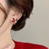Pendientes Vintage Estilo Francés de Pétalos de Flor, Pendientes de Botón de Lujo Ligero de Nicho con Diseño Único de Disco Espiral para Mosquitos