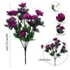 Amazon Planta Verde Artificial Ramo de Azalea Simulada Rojo Yingshan Proyecto para el Hogar Jardín Flor Falsa Adornos Decorativos