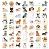 56 Piezas de Compra Directa Transfronteriza En Stock Lindos Pegatinas de Perro Dibujadas a Mano Caricatura Creativas Graffiti Impermeables Decorativas para Diario