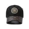Sombrero de Sol Bordado Casual Estilo Coreano Urbano Gorra de Béisbol Estudiante Visera Larga Copa Dura Circunferencia de Cabeza Grande Pesca Gorra de Béisbol para Hombres