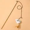 Palo de juguete para gatos, palo de juguete para gatos, palo de juguete para gatos con mango corto de alambre, palo de juguete para gatos, suministros para gatos