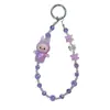 Cadena de Teléfono con Cuentas de Conejo Llavero Colgante para Bolso de Mejor Amiga Llavero Acrílico Decoración para Funda de Teléfono Pequeño Regalo