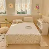 2026 Novo Upgrade Estampa de Desenho Algodão Amigo da Pele Confortável Tecido Grosso Lençol de Cama Tapete Tapete Refrescante Conjunto de Três Peças - Série