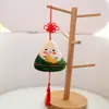 Almofada de Zongzi do Festival do Barco-Dragão Desenho Animado, Pingente de Pelúcia de Zongzi da Saúde do Festival do Barco-Dragão, Decoração de Chaveiro para Bolsa de Meninas