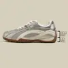Zapatillas de Entrenamiento Alemanas de Suela Gruesa Color Plateado para Mujer, Nuevo Estilo Primavera/Verano 2026, Tenis Casuales, Zapatillas Dad