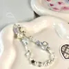 Corrente para Celular de Amor Azul Quadrada de Verão com Contas ccdins Cordão Corrente de Estrela Pingente de Câmera