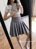 Falda Plisada 2026 para Mujer, de Cintura Alta, Adelgazante, Petite, Falda Media Plisada Estilo Traje, Falda Corta JK, Plisada Estilo Traje de Cintura Alta