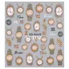 Puxixi Novos Adesivos de Nail Art Luxo Acessível Relógio Retro Relógio Alívio Estéreo Adesivo de Unha Adesivo de Unha