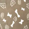 Manta de Forro Polar de Doble Cara para Mascotas Transfronteriza para Perros, Manta Caliente para Mascotas, Manta con Huellas de Patas de Gato y Perro, Colchoneta para Dormir, Esterilla para Mascotas