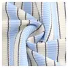 2X2 Cómodas Rayas Tejidas de Color Tela de Rayas Tejidas de Color Poliéster 230g Ropa Infantil Camiseta Base Camiseta Tela de Rayas Coloridas