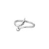 Anillo de Lujo Accesible Estilo Coreano para Mujer, Sencillo Elegante, Alas de Ángel de Moda, Diseño de Nicho, Anillo Abierto de Gama Alta