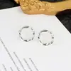 Brincos de Círculo Espelhado Irregular Côncavo e Convexo Estilo Coreano Geométricos Simples Ins Estilo Cool Forma Especial Joia de Orelha Versátil