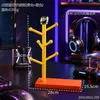 Suporte de base para controle de videogame estilo chinês Guan Yu para PS5 e Xbox, suporte de mesa para celulares, ornamento de armazenamento