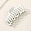 Accesorios para el cabello más vendidos transfronterizos de Japón y Corea: elegantes pinzas de tiburón rectangulares grandes, pinzas para el cabello de color macarrón