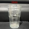 Vaso para helado de Amazon bebida fría jugo Vaso para agua de coche de doble sección vaso con pajita bambú Vaso Mason con tapa